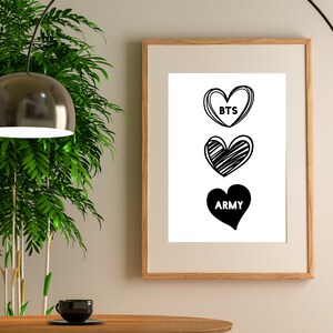Bts Army Wall Art Army Gift Digital Print Bts Poster - Etsy