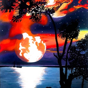 Sunset Moon