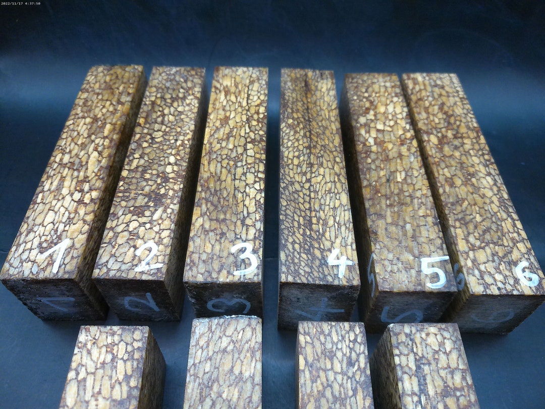 Guave stabilisiert Griffholz spalted Guava Drechselholz Maserholz Edelholz Schmuckholz