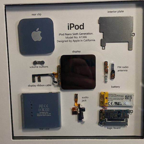 Printable PDF iPod Nano (6th Gen) for deconstructing your own iPod