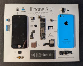 Printable PDF iPhone 5C for deconstructing your own iPhone