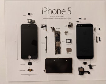 Printable PDF iPhone 5 for deconstructing your own iPhone