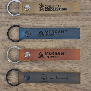 Corporate Gifts for Employees, Personalized Keychain, Leather Keychain, Keychain Teacher, Keychain for Keys, Party Favors for Adults Bulk