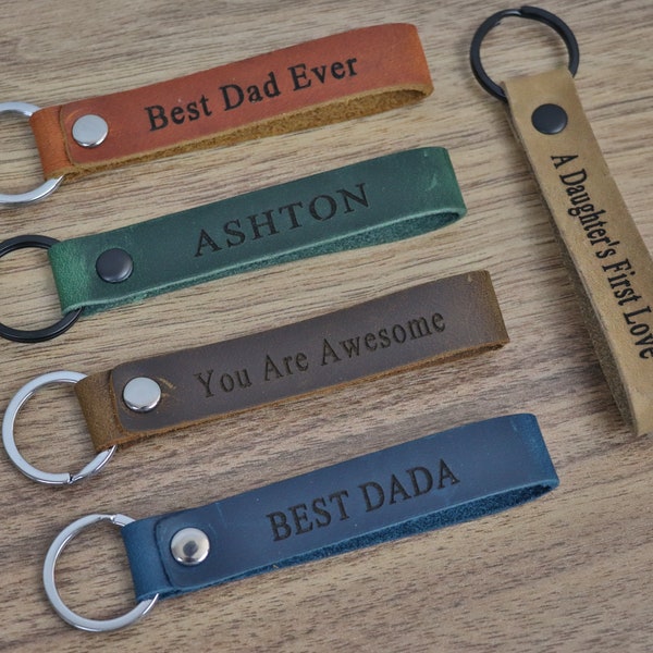 PAPA KEYCHAIN, Papa Leather Keychain, Papa Gift, Gifts for Papa, Papa CHRISTMAS Gifts, Papa Gifts, Custom Papa Christmas Keychain, Papa Gift