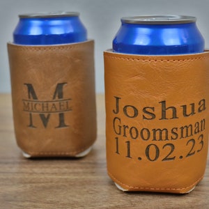 Engraved Can Coolers, Bachelor Party Gifts, Groomsmen Gifts, Groomsmen Proposals, Beer holder, Beer Can Holder, Bottle Holder, Gift for Him