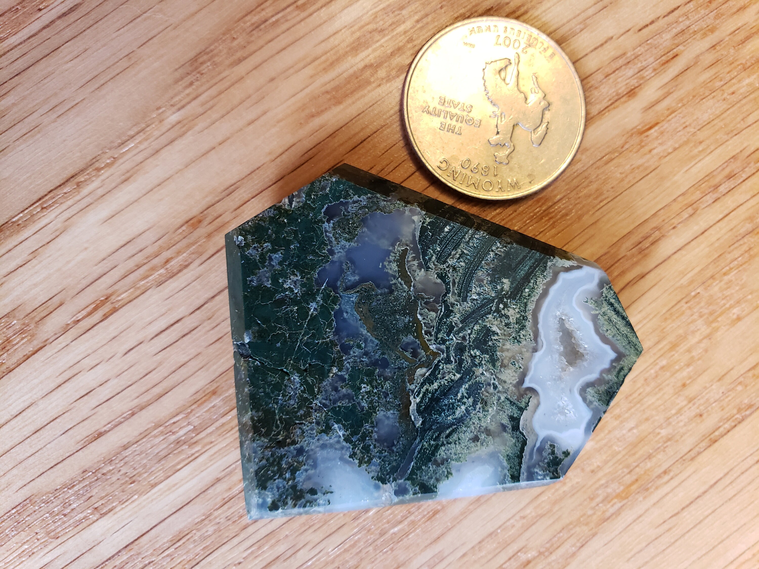 Hand harvested moss agate from the Ochoco mountain in Oregon. | Etsy