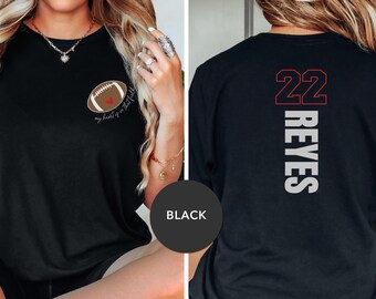 Football Mom, My Heart is on that Field, Football Mom Shirt, Gift for Mom, Football Mama, Club Football, Game Day Tee, Custom, Personalized