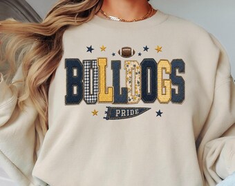 Custom Mascot Sweatshirt, School Spirit Shirt, Personalized Mascot Shirt, Back To School Sweater, Team Name Shirt, Football Game Day Shirt