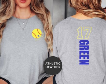 Softball Mom, My Heart is on that Field, Softball Mom Shirt, Gift for Mom, Softball Mama, Club Softball, Game Day Tee, Custom, Personalized