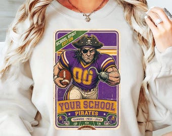 Custom Mascot Shirt, School Spirit Tee, Personalized Mascot Sweatshirt, Back To School Shirt, Team Name Shirt, Football Game Day Sweater