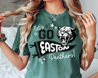 Custom School Mascot Shirt, Personalized High School Spirit Tee, Game Day T-Shirt, Teacher TShirt, Your School Name & Mascot, Comfort Colors