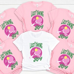 Tennis Bachelorette Shirts, Custom Bachelorette Shirts, Matching Bachelorette Party T-Shirts, Bridal Party Shirts, Custom Bach Shirts, Swing