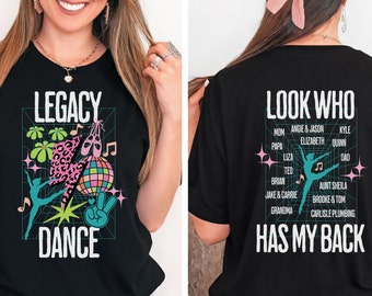 Dance Fundraiser Shirt, Dance Team Shirt, Cute Dance Tee, Team Fundraiser, Tee for Dance Team, Customized Team Shirt, Look Who Has My Back