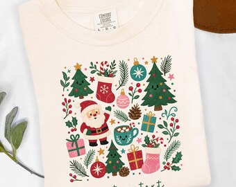 Personalized Christmas Shirt, Custom Christmas Tee, Cute Holiday Shirt, Custom Name Christmas Shirt, Family Christmas Tee, Comfort Colors