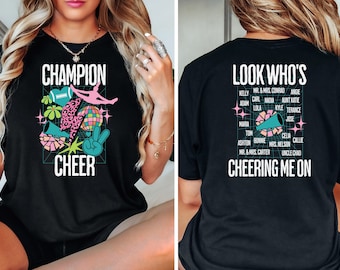 Cheer Team Fundraiser Shirt, Cute Cheer Team Tee, Team Fundraiser, Tees for Cheerleading Team, Customized Team Shirt, Cheering Me On