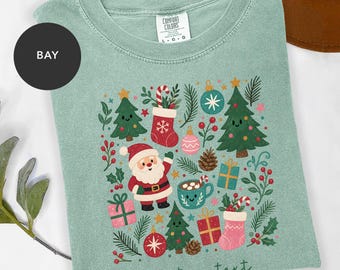 Personalized Christmas Shirt, Custom Christmas Tee, Cute Holiday Shirt, Custom Name Christmas Shirt, Family Christmas Tee, Comfort Colors