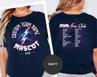 Team Fundraiser Shirt, Custom Team Shirt, Personalized World Tour Tee, Rock & Roll Aesthetic, Fan Club Fundraiser T-Shirt, Rocker TShirt