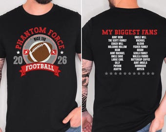 Football Team Fundraiser Shirt, Cute Football Team Tee, Team Fundraiser, Tees for Football Team, Customized Team Shirt, Look Who Has My Back