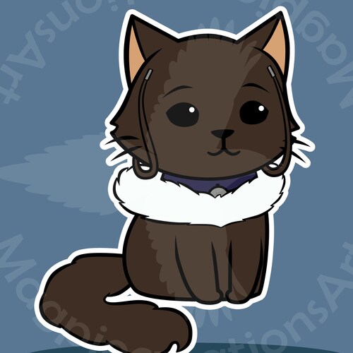 Avatar The Last Airbender Waterproof Azula Cat Sticker Etsy Australia