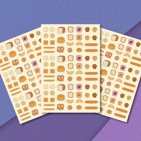 Breads, so many breads - Matte paper sticker sheet