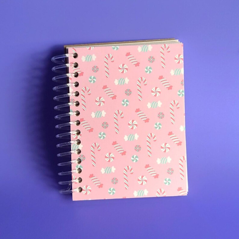 Top Model Notebook Candy Candy Canes and Peppermints - 3x4 Candy Notebooks Made With 100% Tree ...