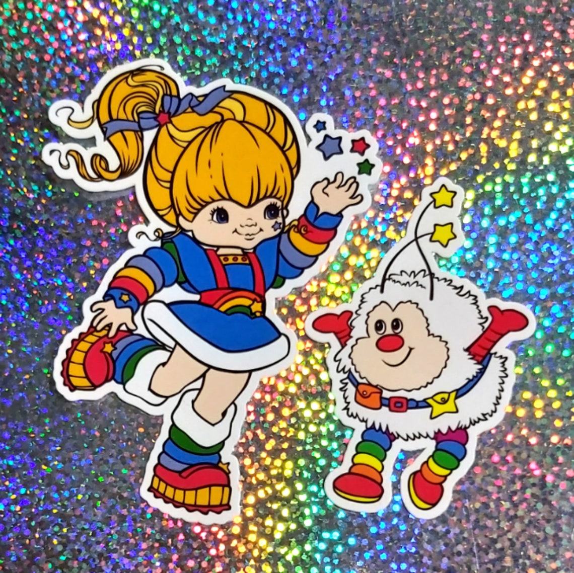 Vintage inspired 1980s Rainbow Brite and Twink the sprite set | Etsy