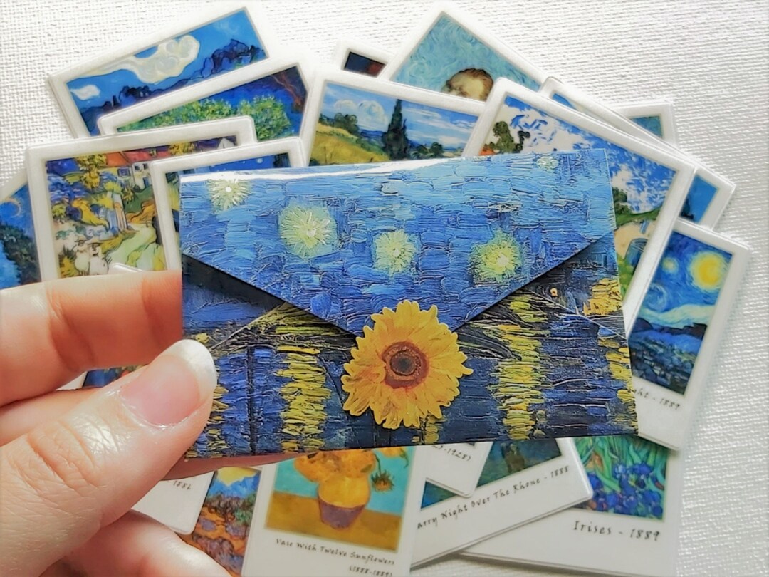 Van Gogh Painting Stickers - Mystery Pack of 6 Waterproof Glossy Vinyl ...