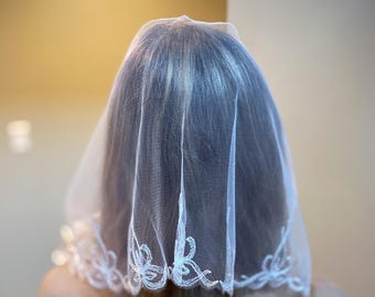 READY-TO-SHIP Embroidered Church Head wrap head covering  scarf Orthodox veils Catholic veil Church or Chapel veil mantilla for women