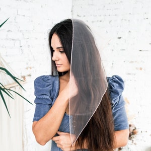 READY-TO-SHIP. Plain Christian Scarf Church head covering Orthodox head wrap Catholic veil Church or Chapel veil mantilla scarf
