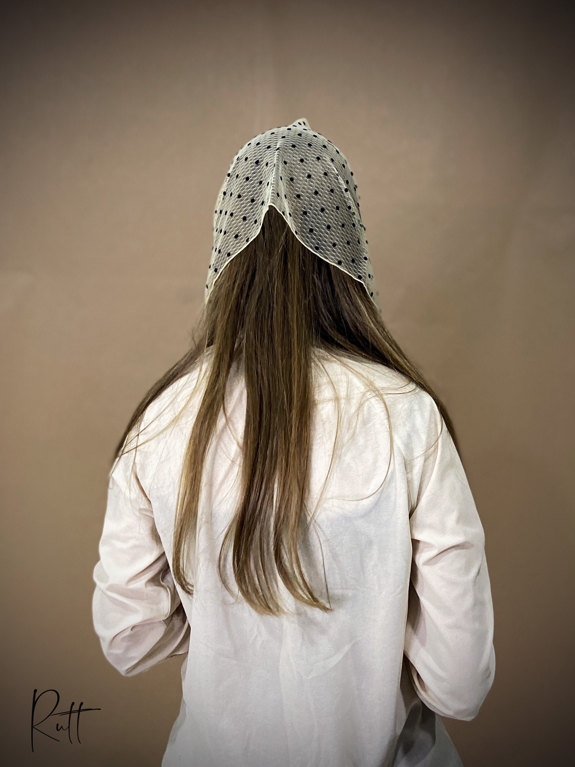 Dotted Shawl Christian Scarf Church Scarf Head covering Etsy