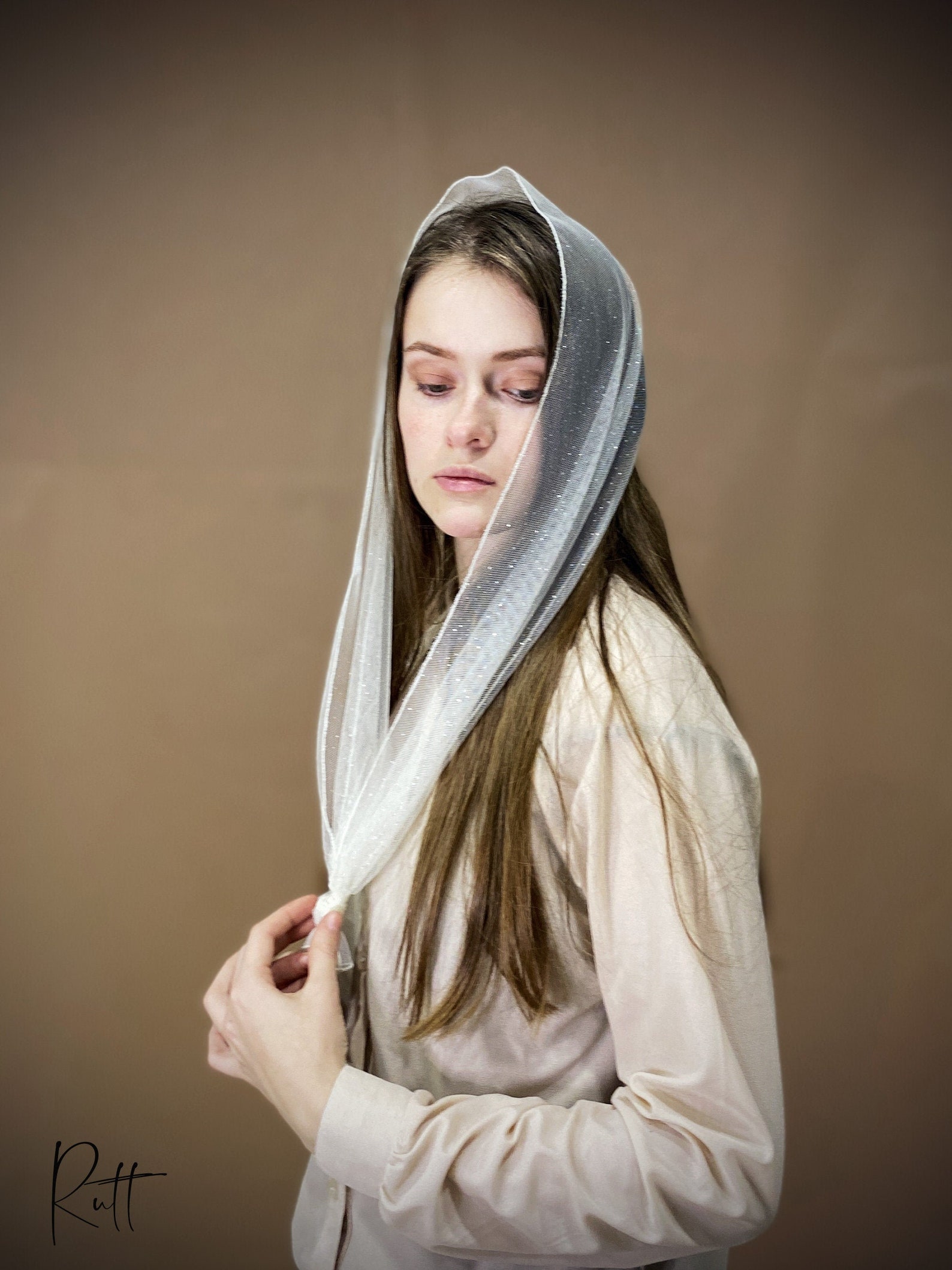 Christian Glitter Scarf Church head covering Orthodox head Etsy