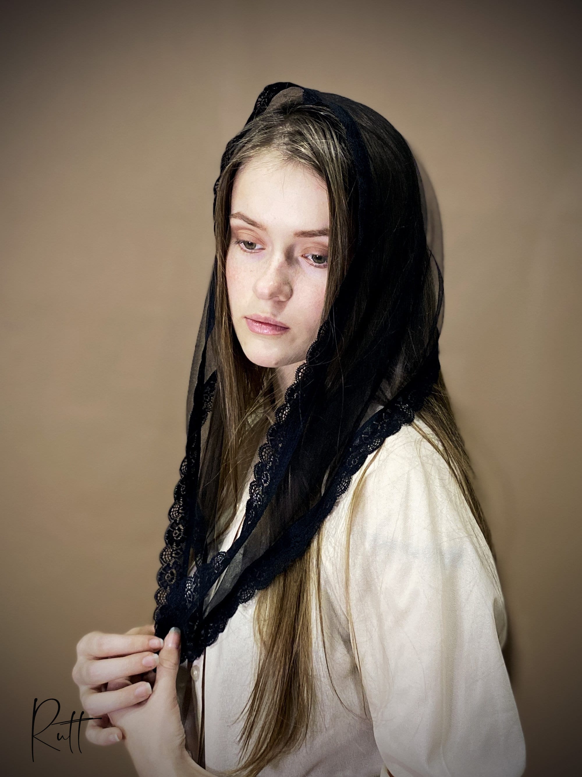 Dusty pink Church head covering Christian women Head wrap Etsy