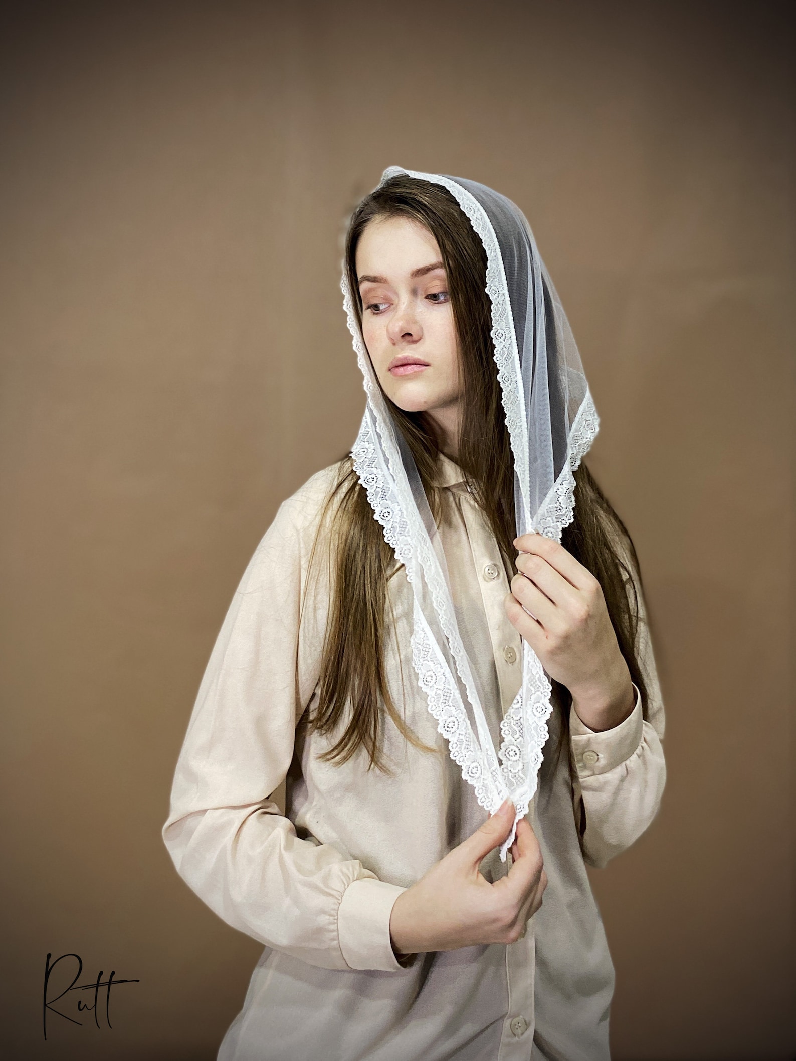 Black Church head covering Christian women Head wrap Orthodox | Etsy