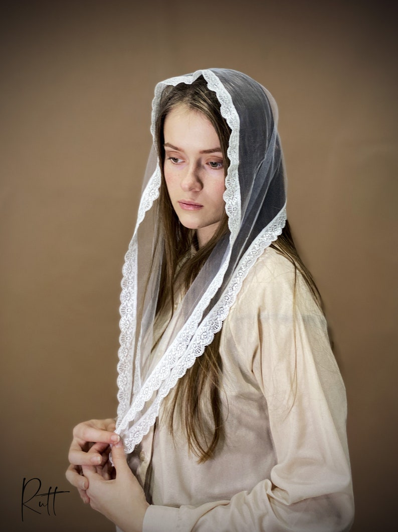 Red Church head covering Christian women Head wrap Orthodox | Etsy