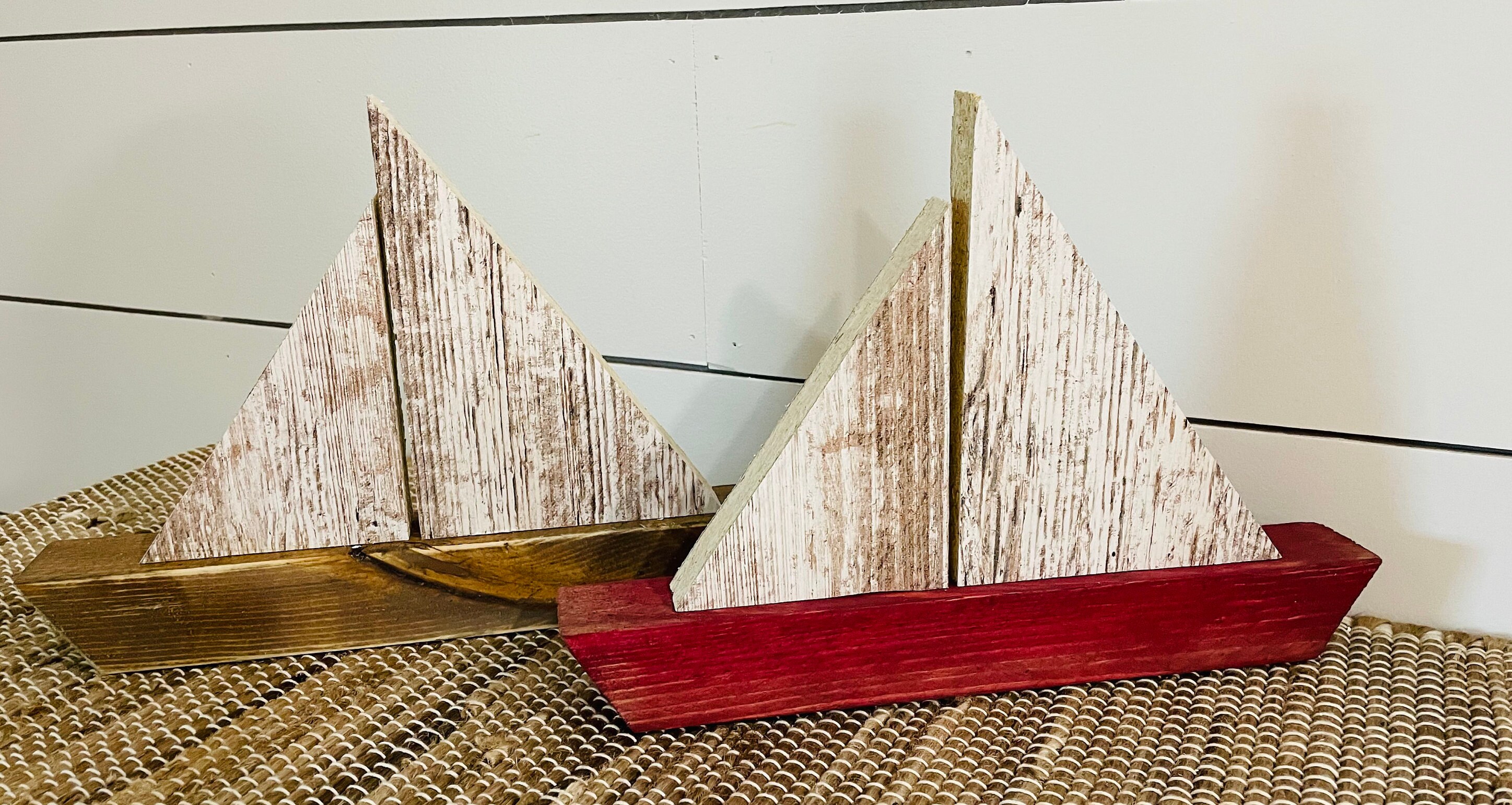 Velero de madera rústica decoración náutica decoración de | Etsy