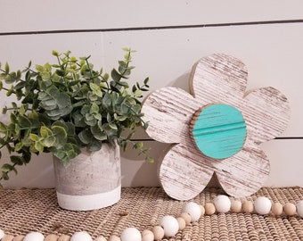 Spring Wood Flower, Spring Decor, Wood Flower, Summer Flower, Rustic Home Decor, Mother's day gift