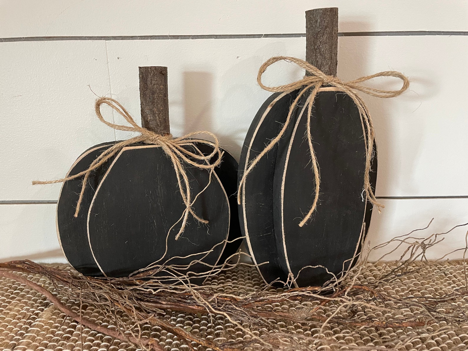 Rustic Wood Pumpkin Set: Fall Thanksgiving Decor. - Etsy
