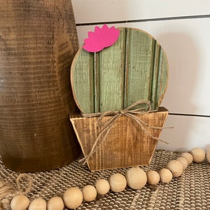 Wood cactus, cactus decor, Desert decor, Wood decor, mantel decor, handmade, shelf sitter
