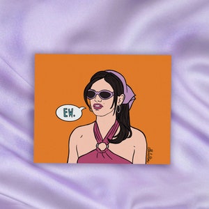 The OC Art Print - Summer Roberts - 2000s Nostalgia - Illustrated Wall Art - The OC - Y2k Aesthetic
