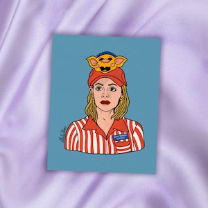 Buffy Doublemeat Palace Art Print - BTVS - Buffy Illustration - Buffy Art Print - Buffy The Vampire Slayer Wall Art - Buffy Summers