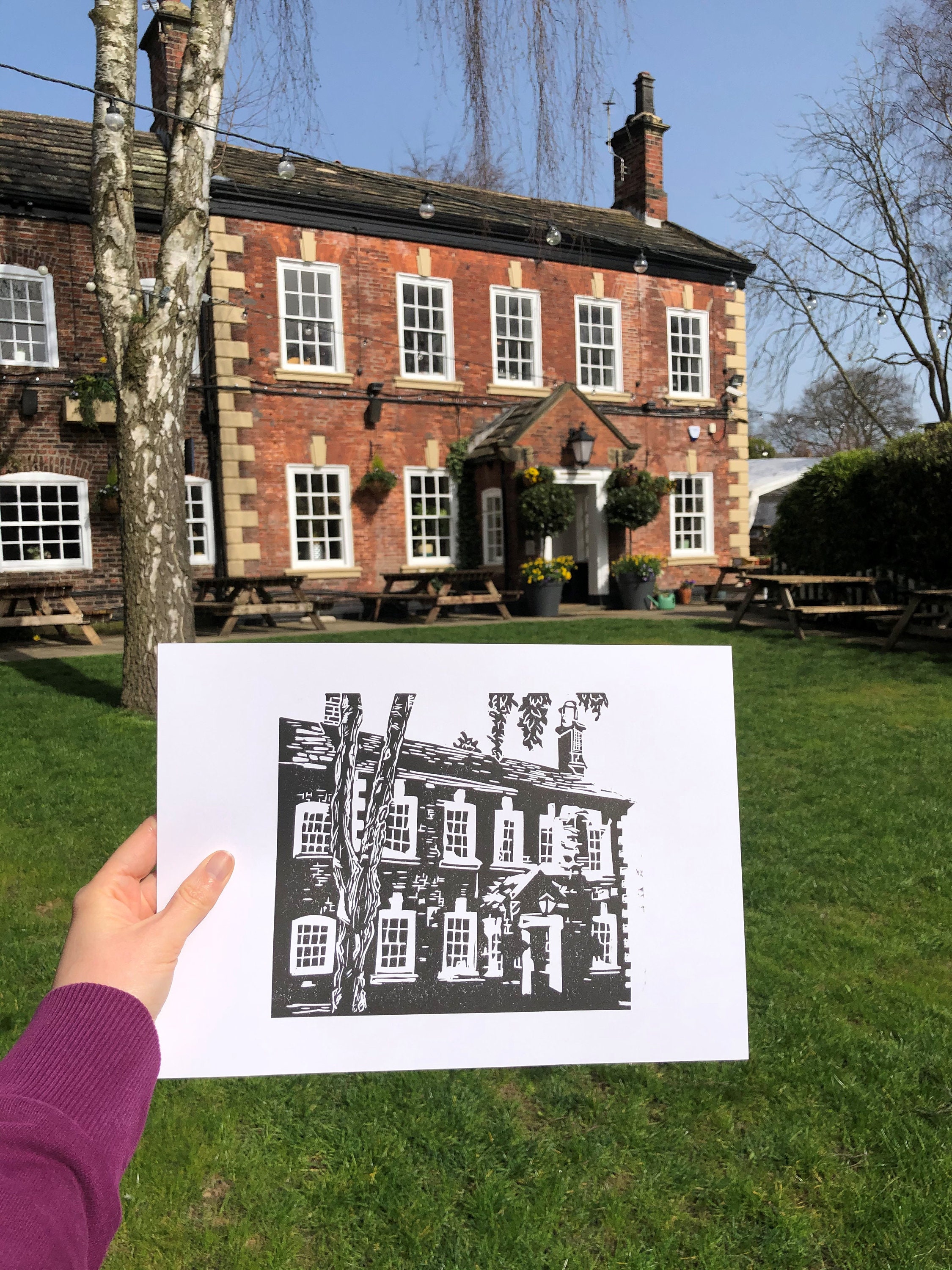 LEEDS ART PRINT The Mustard Pot pub Chapel Allerton Leeds Etsy