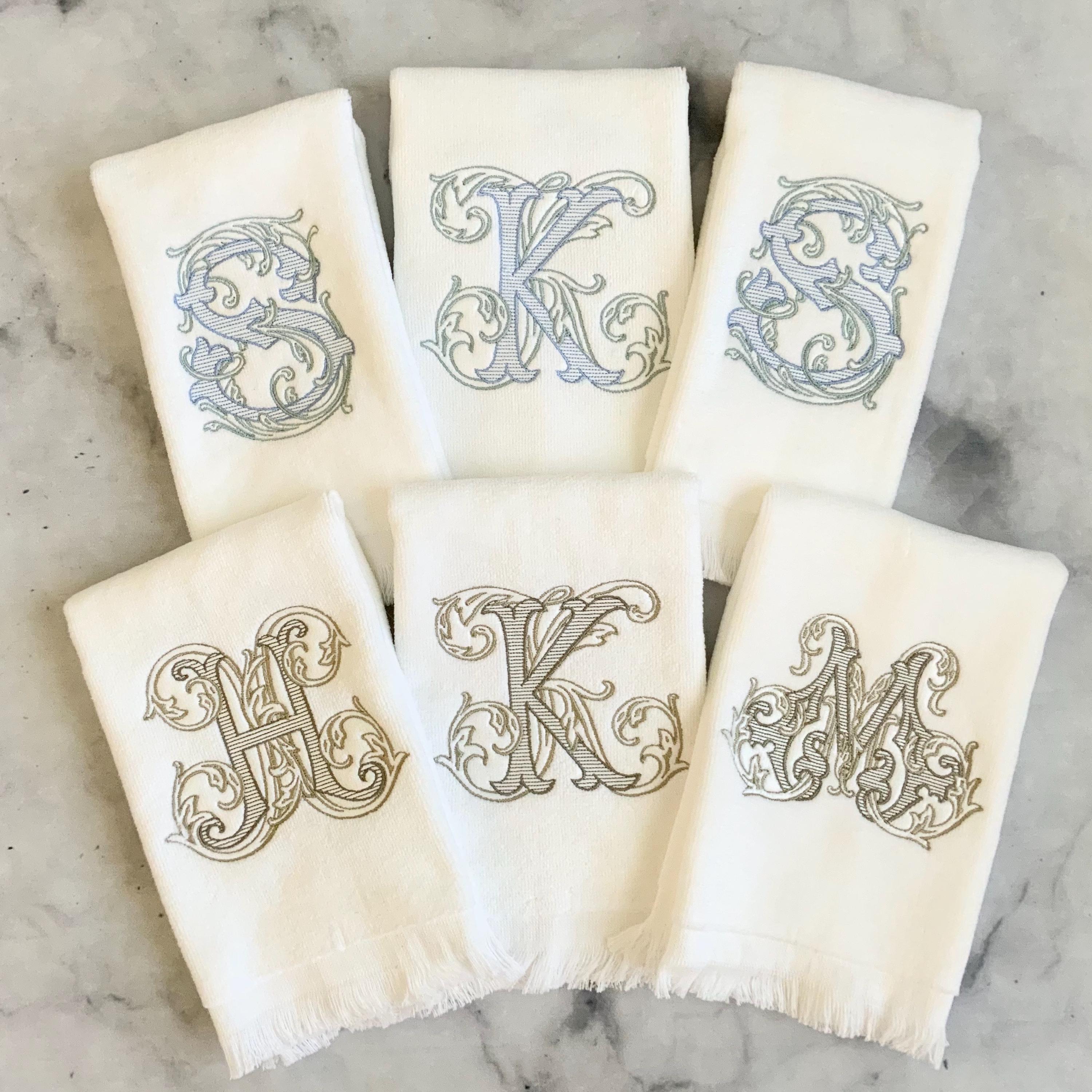 Vintage Monogrammed Linen Napkins - Etsy