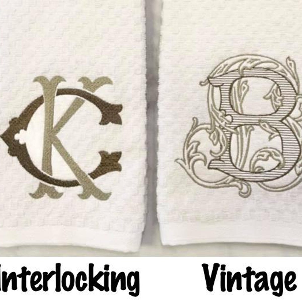 Vintage Vine Monogram Towel, Personalized Gift, Monogram Towel, Fingertip Towel, Hand Towel, Hostess, Housewarming, Birthday, Wedding Gift - Etsy
