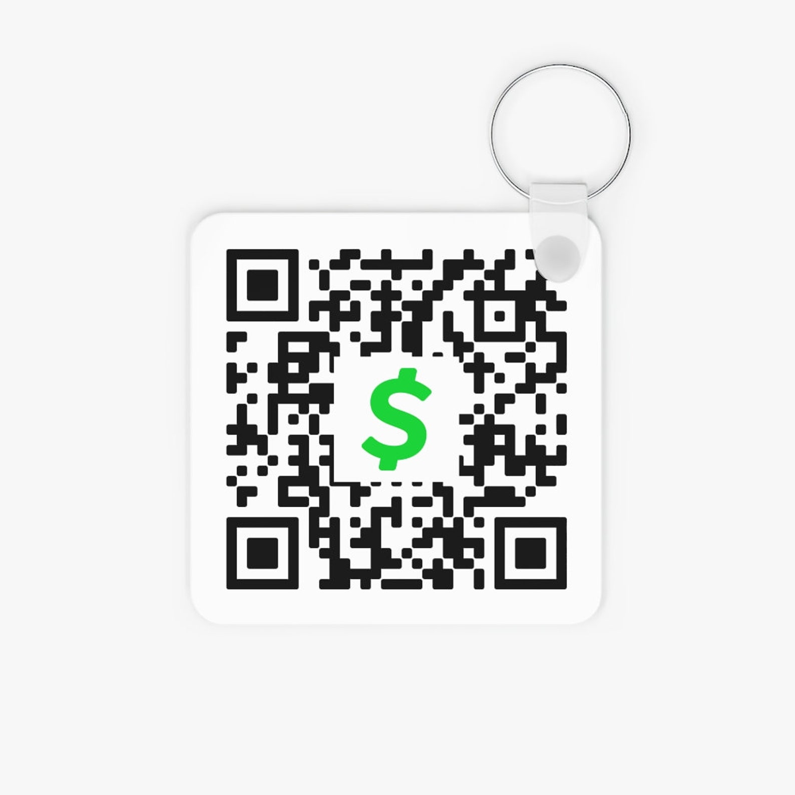 Custom Cash App QR Code Square Keyring Etsy