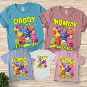 Backyardigans Family Shirt, Personalized Backyardigans Family Birthday Shirt, Custom Backyardigans Family Matching Shirts UL1406