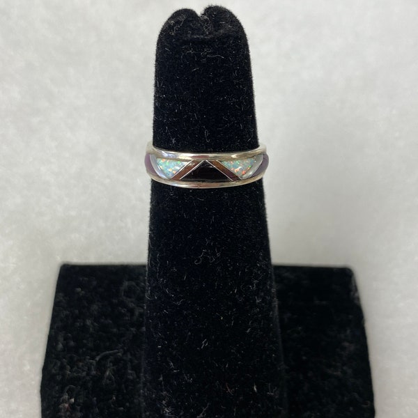 Sugilite Sterling Silver Ring With Thin Band