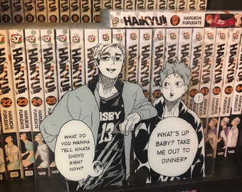 7x9 Glasmalerei - Haikyu!! Atsumu und Hinata