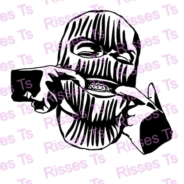 Gangsta with Ski Mask PNG PDF