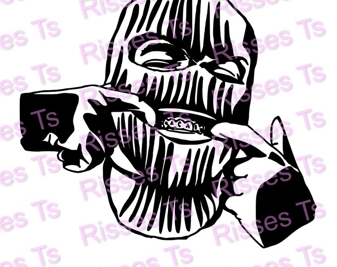 Gangsta with Ski Mask PNG PDF