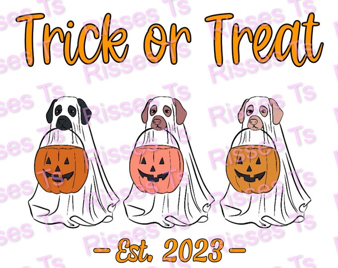 Trick or Treat Dogs PNG PDF